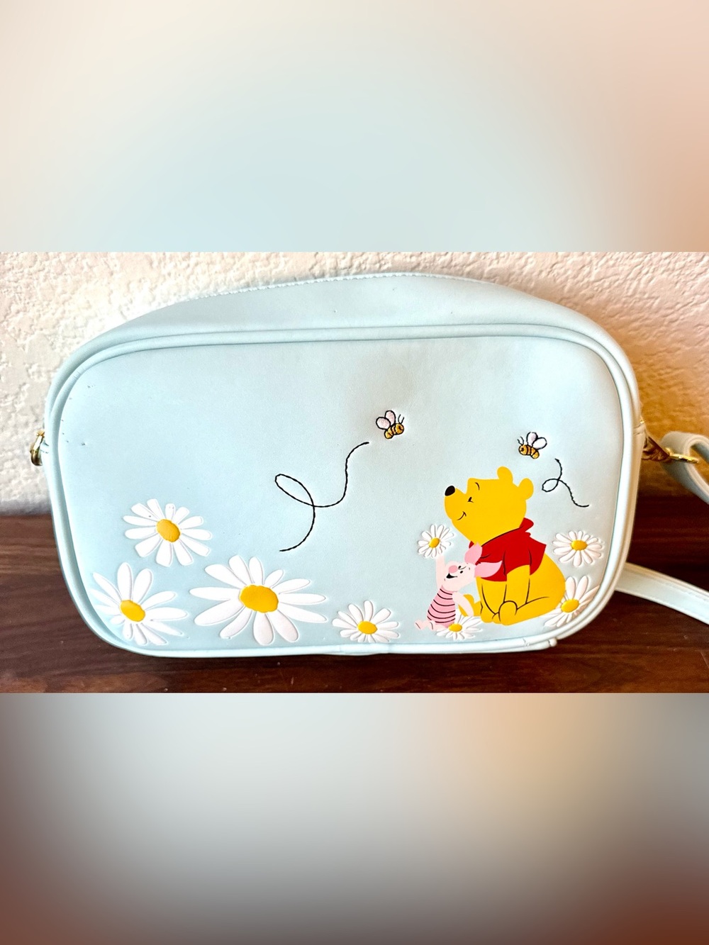 Disney Loungefly Pastel Blue Eeyore Daisy Crossbody Bag Winnie the Pooh - Picture 7 of 16